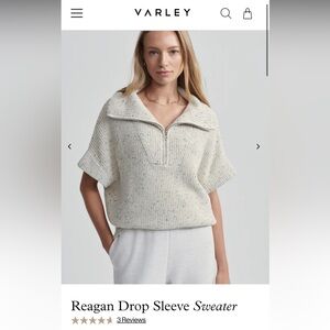 Varley Reagan Short Sleeve Sweater (NWT)